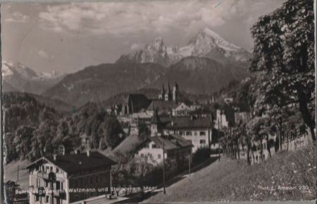 Berchtesgaden - mit Watzmann - 1958 Berchtesgaden - mit Watzmann - 1958