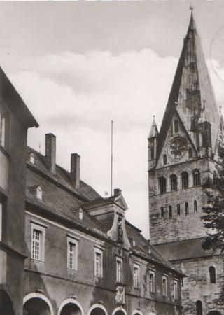 Soest - Patrokli Dom mit Rathaus - 1964 Soest - Patrokli Dom mit Rathaus - 1964