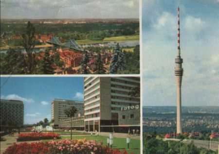 Dresden - u.a. Blick von Loschwitzhöhe - 1973 Dresden - u.a. Blick von Loschwitzhöhe - 1973
