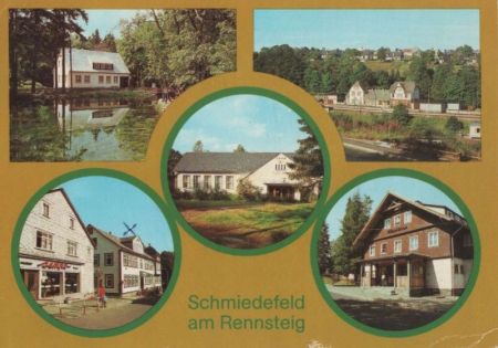 Schmiedefeld - u.a. HO-Gaststätte - 1982 Schmiedefeld - u.a. HO-Gaststätte - 1982