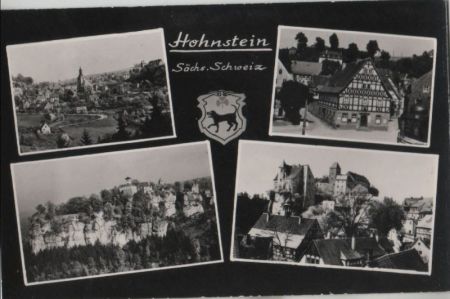 Hohnstein - 4 Teilbilder - 1961 Hohnstein - 4 Teilbilder - 1961