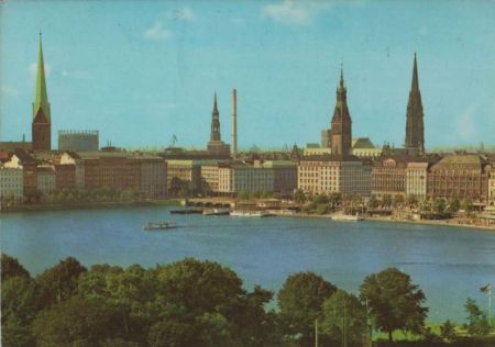 Hamburg - Binnenalster und City - 1970 Hamburg - Binnenalster und City - 1970