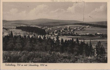 Fichtelberg - mit Schneeberg - ca. 1940 Fichtelberg - mit Schneeberg - ca. 1940