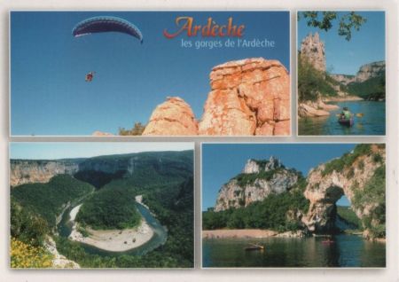 Frankreich - Ardèche - 4 Teilbilder - ca. 1995 Frankreich - Ardèche - 4 Teilbilder - ca. 1995