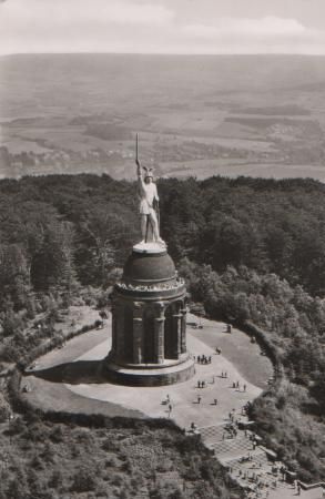 Detmold - Hermannsdenkmal im Teutoburger Wald - ca. 1955 Detmold - Hermannsdenkmal im Teutoburger Wald - ca. 1955