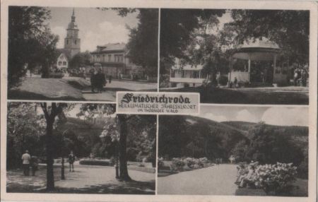 Friedrichroda - 4 Teilbilder - ca. 1955 Friedrichroda - 4 Teilbilder - ca. 1955
