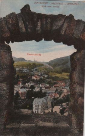 Lindenfels - Blick vom Schloß - ca. 1920 Lindenfels - Blick vom Schloß - ca. 1920