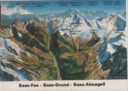 Schweiz - Saas-Fee - Grund - Almagell - 1991 Schweiz - Saas-Fee - Grund - Almagell - 1991