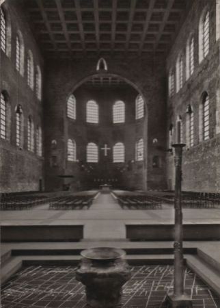 Trier - Basilika mit Baptisterium - ca. 1960 Trier - Basilika mit Baptisterium - ca. 1960