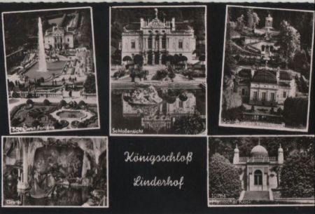 Ettal, Linderhof - u.a. Fontäne - 1961 Ettal, Linderhof - u.a. Fontäne - 1961
