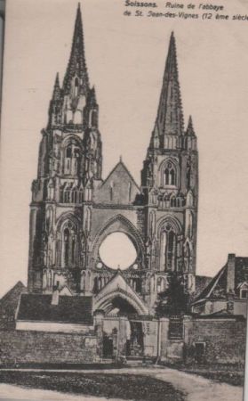 Frankreich - Soissons - Ruine de Abbaye - 1916 Frankreich - Soissons - Ruine de Abbaye - 1916