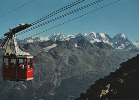 Schweiz - St. Moritz - Piz-Nair Bahn - ca. 1985 Schweiz - St. Moritz - Piz-Nair Bahn - ca. 1985