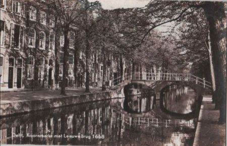 Niederlande - Delft - Koornmarkt met Leeuwebrug - 1963 Niederlande - Delft - Koornmarkt met Leeuwebrug - 1963