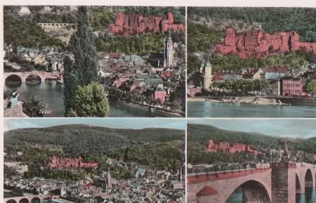 Heidelberg - 4 Ansichten - ca. 1955 Heidelberg - 4 Ansichten - ca. 1955