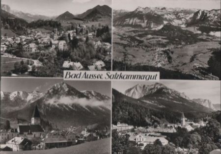 Österreich - Bad Aussee - mit 4 Bildern - ca. 1960 Österreich - Bad Aussee - mit 4 Bildern - ca. 1960
