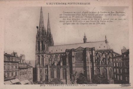 Frankreich - Clermont-Ferrand - La Cathedrale - ca. 1940 Frankreich - Clermont-Ferrand - La Cathedrale - ca. 1940