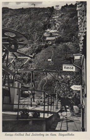 Bad Lauterberg - Burgseilbahn - ca. 1955 Bad Lauterberg - Burgseilbahn - ca. 1955