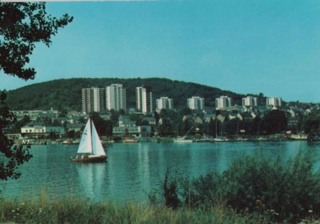 Koblenz - Eulenhorst mit Stausee - ca. 1980 Koblenz - Eulenhorst mit Stausee - ca. 1980