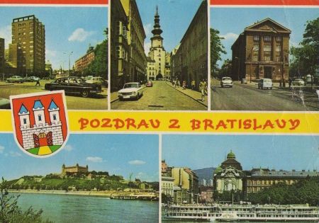Slowakei - Bratislava - mit 5 Bildern - ca. 1975 Slowakei - Bratislava - mit 5 Bildern - ca. 1975