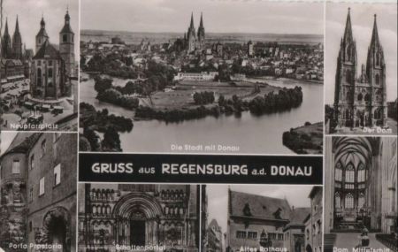 Regensburg - u.a. Schottenportal - 1960 Regensburg - u.a. Schottenportal - 1960