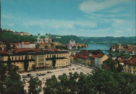 Passau - Blick zur Nibelungenhalle - ca. 1975 Passau - Blick zur Nibelungenhalle - ca. 1975