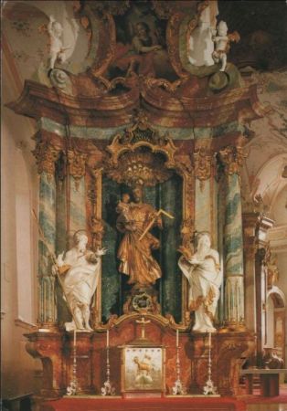 Beuron - Josephaltar in der Abteikirche - 1989 Beuron - Josephaltar in der Abteikirche - 1989