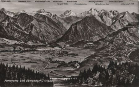 Oberstdorf - Panorama - 1968 Oberstdorf - Panorama - 1968