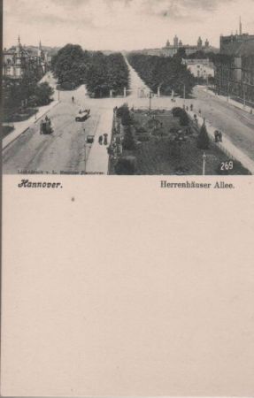 Hannover - Herrenhäuser Allee - ca. 1935 Hannover - Herrenhäuser Allee - ca. 1935