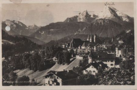 Berchtesgaden - mit Watzmann - 1930 Berchtesgaden - mit Watzmann - 1930
