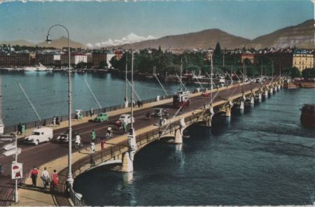 Schweiz - Genf - Pont du Mont-Blanc - 1958 Schweiz - Genf - Pont du Mont-Blanc - 1958