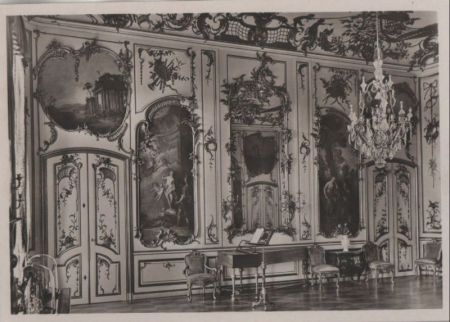 Potsdam - Sanssouci, Musikzimmer - 1932 Potsdam - Sanssouci, Musikzimmer - 1932