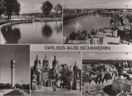 Schwerin - u.a. Pfaffenteich - 1979 Schwerin - u.a. Pfaffenteich - 1979