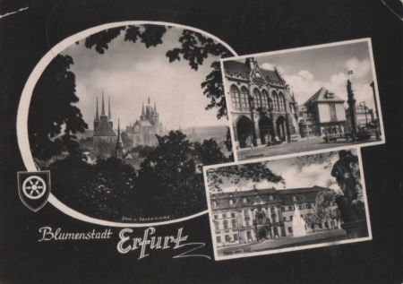 Erfurt - u.a. Dom und Severikirche - 1964 Erfurt - u.a. Dom und Severikirche - 1964