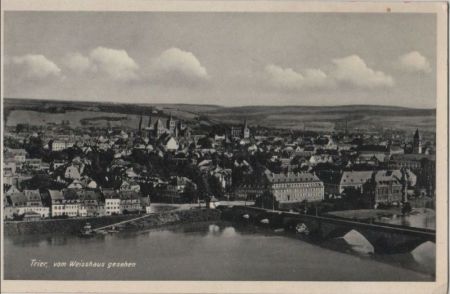 Trier - vom Weisshaus gesehen - ca. 1950 Trier - vom Weisshaus gesehen - ca. 1950