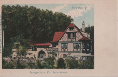 Straßburg - Orangerie, Els. Bauernhaus - ca. 1935 Straßburg - Orangerie, Els. Bauernhaus - ca. 1935