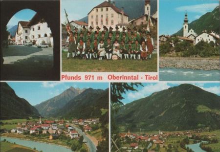 Österreich - Pfunds - mit 5 Bildern - 1980 Österreich - Pfunds - mit 5 Bildern - 1980
