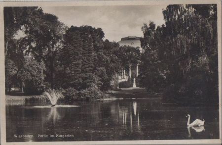 Wiesbaden - Partie im Kurgarten - 1931 Wiesbaden - Partie im Kurgarten - 1931