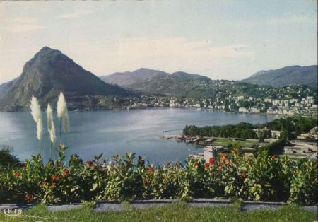 Schweiz - Lugano - Vista generale - 1962 Schweiz - Lugano - Vista generale - 1962