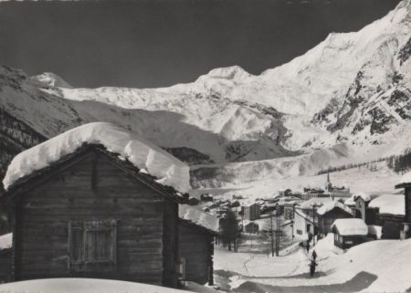Schweiz - Saas-Fee - mit Allalinhorn - 1968 Schweiz - Saas-Fee - mit Allalinhorn - 1968