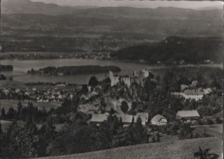 Österreich - Finkenstein - Ruine und Faaker See - 1966 Österreich - Finkenstein - Ruine und Faaker See - 1966