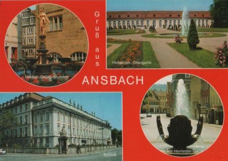 Ansbach - u.a. Hofgarten-Orangerie - ca. 1985 Ansbach - u.a. Hofgarten-Orangerie - ca. 1985