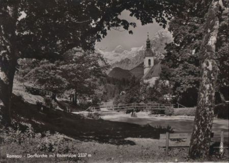 Ramsau - Dorfkirche - ca. 1955 Ramsau - Dorfkirche - ca. 1955