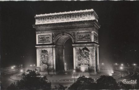 Frankreich - Paris - La Place de la Etoile illuminee - ca. 1960 Frankreich - Paris - La Place de la Etoile illuminee - ca. 1960