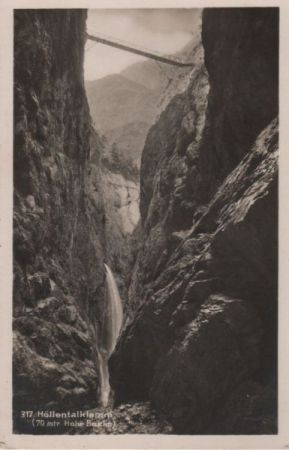 Höllentalklamm - Hohe Brücke - ca. 1950 Höllentalklamm - Hohe Brücke - ca. 1950