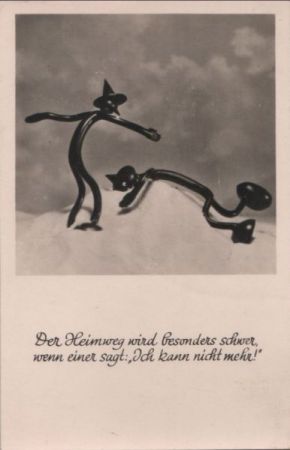 Heimweg - gebogene Männchen Heimweg - gebogene Männchen
