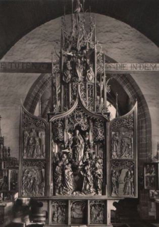 Creglingen - Herrgottskirche, Marienaltar - ca. 1955 Creglingen - Herrgottskirche, Marienaltar - ca. 1955