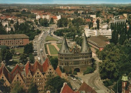 Lübeck - Blick vom Aussichtsturm - 1974 Lübeck - Blick vom Aussichtsturm - 1974