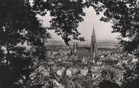Ulm - Durchblick auf Stadt - 1956 Ulm - Durchblick auf Stadt - 1956