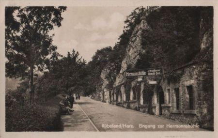 Oberharz-Rübeland - Eingang zur Hermannshöhle - 1955 Oberharz-Rübeland - Eingang zur Hermannshöhle - 1955