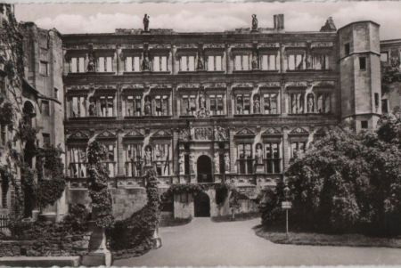Heidelberg - Schloß, Otto-Heinrichs-Bau - ca. 1955 Heidelberg - Schloß, Otto-Heinrichs-Bau - ca. 1955